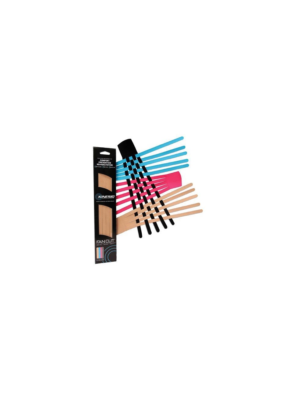 Kinesio Fan Cuts 12 pack assorted colors
