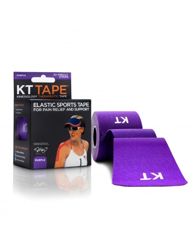 KT Tape Original Cotton 20 Precut Strips - Purple