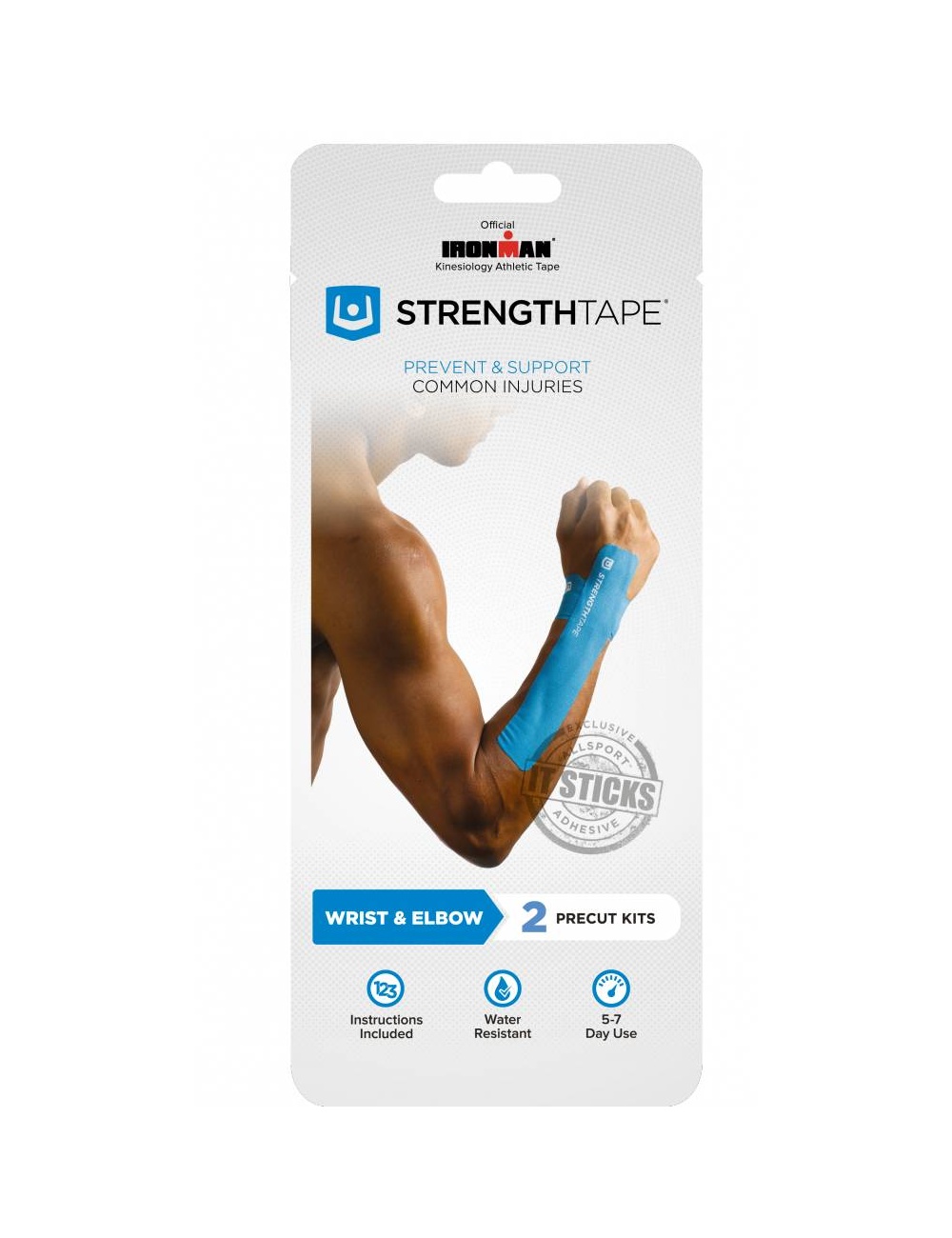 StrengthTape Precut Taping Kit for Elbow, Wrist, Carpal Tunnel
