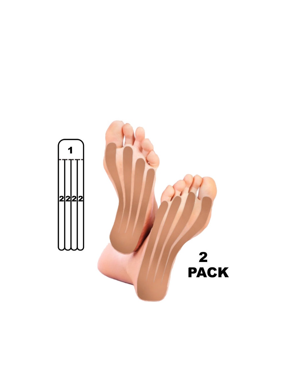 Kindmax Kinesiology Tape Foot Support - Beige