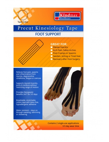 Kindmax Kinesiology Tape Foot Support - Beige - Package Front