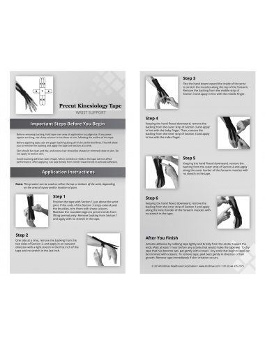 Kindmax Kinesiology Tape Wrist Support Package Inside